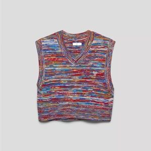 ARITZIA NWOT TNA MARCY VEST Dye Rainbow Size S
